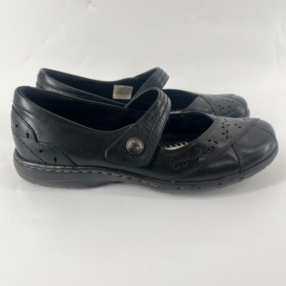 Mary Janes Cobb Hill By Rockport Shoes Women 8M Petra Black Leather NO INSOLES